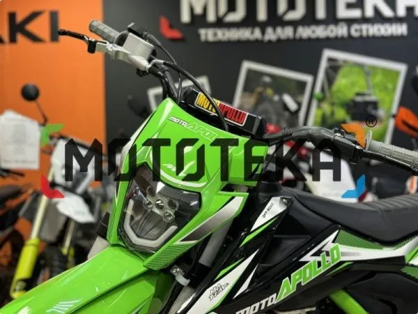 Мотоцикл кроссовый / эндуро Moto Apollo (Мото Аполло) M4 300 EFI (175FMN PR5) зеленый | Мототека