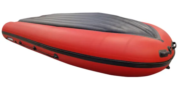 Лодка ПВХ Hunter (Хантер) 370 Travel красный/чёрный | Мототека