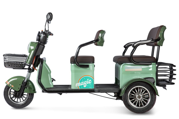 Пассажирский электротрицикл Rutrike (Рутрайк) Gelbert Kang 48V/60V 800Вт | Мототека