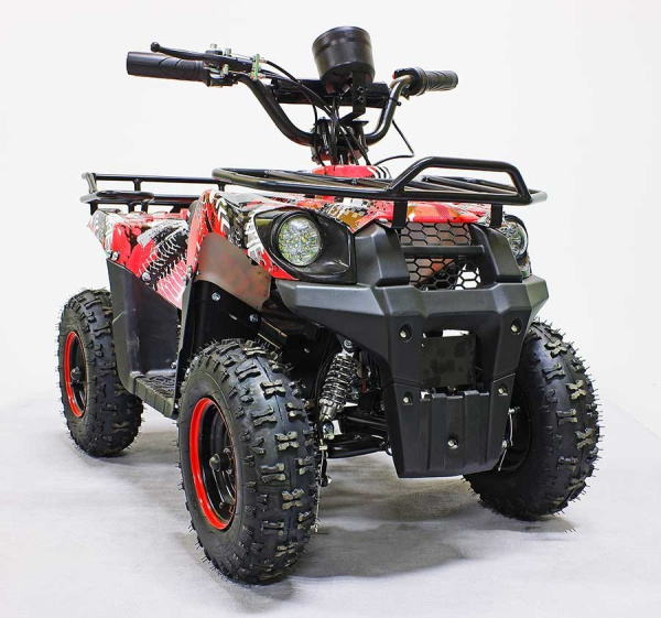 Электроквадроцикл детский GreenCamel (ГринКэмел) Гоби K45 (36V 800W R6 Цепной привод) красный экстрим (машинокомплект) | Мототека