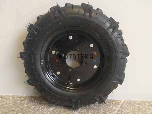 Колесо КВ - 410 4,00/10 в сборе (для мотоблока, елочка, 4 отвер.) (2 колеса)